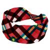 Plaid Knotted Turban Headband for Women and Girls view 1