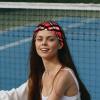 Plaid Knotted Turban Headband for Women and Girls view 2