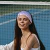 Daylight Sky Wide Headband for Women, Elastic Non-Slip Turban Headband for Workouts, Yoga, Sports and Running view 2