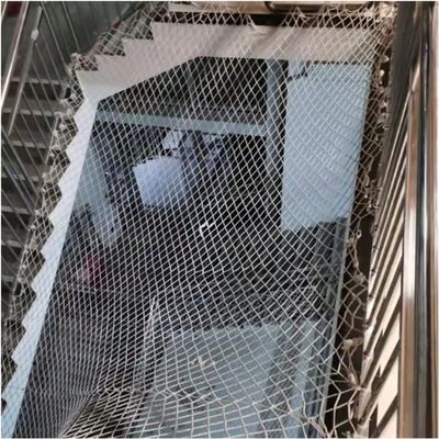 Child Safety Net for Balconies and Stair Railings, 4 mm x 8 cm Nylon Fall Protection with Fastening Ropes (1.2 x 8 m)