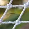 Child Safety Net for Balconies and Stair Railings, 4 mm x 8 cm Nylon Fall Protection with Fastening Ropes (1.2 x 8 m) view 2