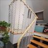 Child Safety Net for Balconies and Stair Railings, 4 mm x 8 cm Nylon Fall Protection with Fastening Ropes (1.2 x 8 m) view 3