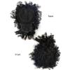 Afro Puff Drawstring Ponytail Hairpiece with Bangs for Black Women view 4
