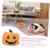 Toyvian Plush Cat Toy with Catnip, Interactive Chew Toy for Kittens, Orange Pumpkin view 3