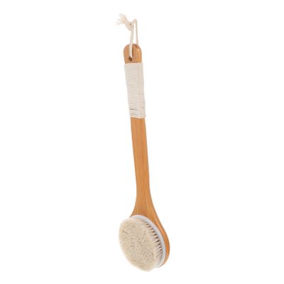 TOVINANNA Long-Handle Bamboo and Wood Back Brush