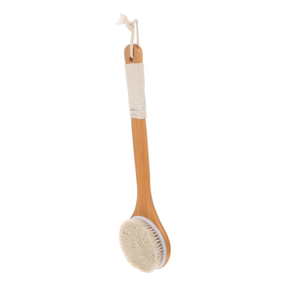 TOVINANNA Long-Handle Bamboo and Wood Back Brush