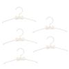 LABRIMP 5-Piece Mini Plastic Clothes Hangers for Pet Clothing, Newborns, and Home or Store Use view 1