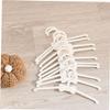 LABRIMP 5-Piece Mini Plastic Clothes Hangers for Pet Clothing, Newborns, and Home or Store Use view 2