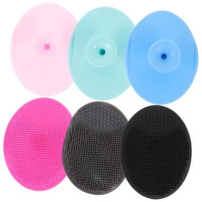 VINTORKY 6-Piece Silicone Facial Cleansing Brush, Gentle Exfoliator for All Skin Types, Ergonomic and Portable for Travel