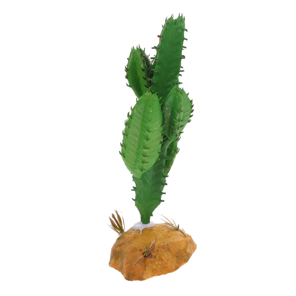 GRIRIW Artificial Reptile Plant with Base