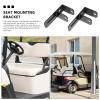 HORIALENCE 1 Pair Golf Cart Armrest Supports, Adjustable Seat Frame, Ergonomic Design, Tool-Free Installation view 4