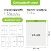 Trashure Trash Bags – 23–30 L – Suitable for Brabantia Code G Trash Cans – 6 Rolls x 20 Bags view 3