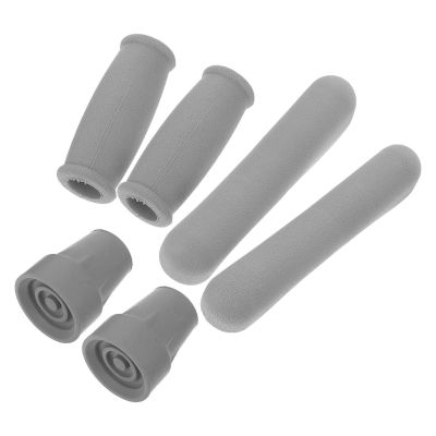 VALICLUD Non-Slip Rubber Grip and Underarm Pads for Crutches and Walking Sticks