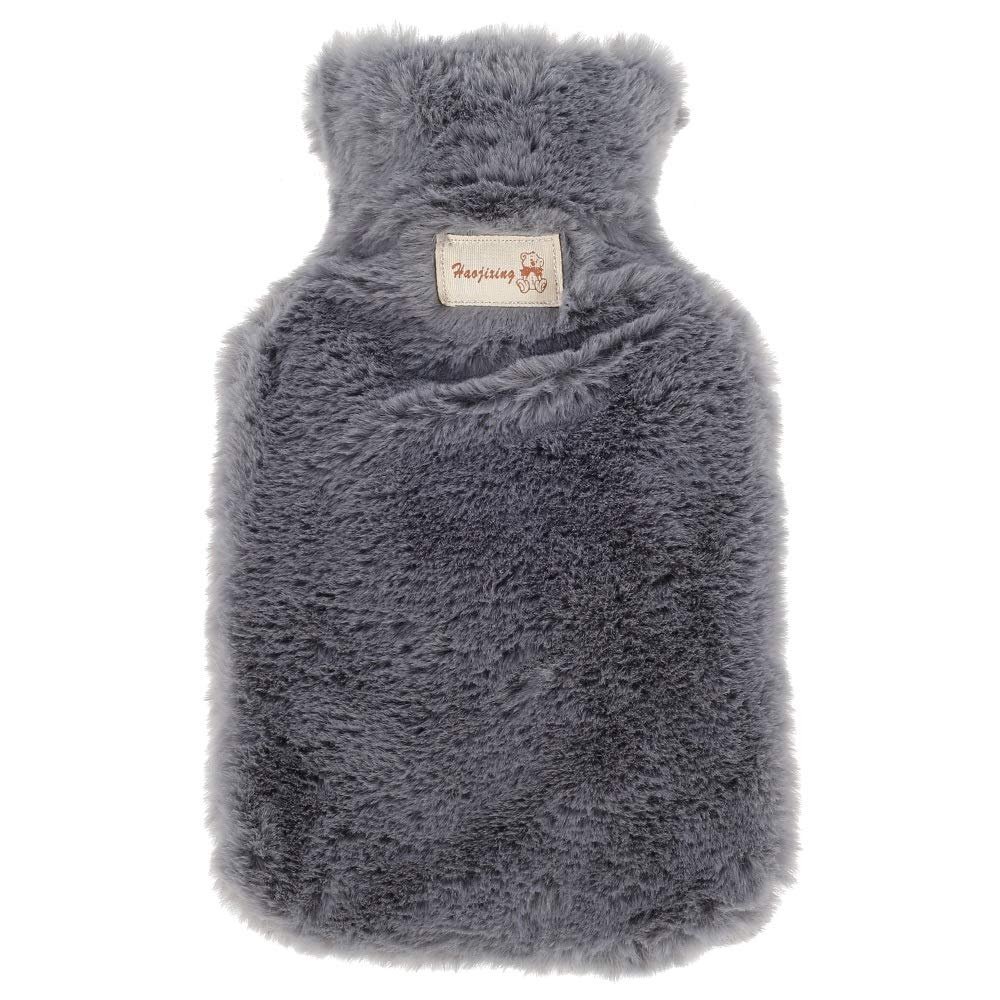 IXMLDAXD Hot Water Bottle, 800/1800 ml, Soft, Washable and Leakproof