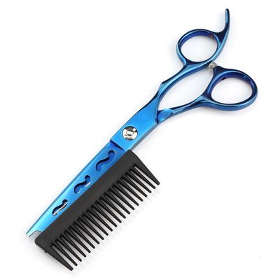 6-Inch Professional 440C Steel Hair Cutting Scissors with Comb