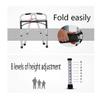 Foldable Aluminum Rollator Walker for Seniors, 100 kg Capacity, 3.5 kg, 52 x 47 x 73 cm view 2