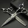 6-Inch Damascus Hair Cutting and Thinning Scissors Set, 440C Steel view 1