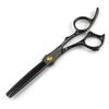 6-Inch Professional 440C Stainless Steel Hair Cutting Scissors, Black (Set) view 3