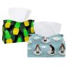 lcndlsoe Tissue Box Holder, Cute Penguin Ice Pattern, Rectangular Leather, Decorative Organizer for Tabletop, Bathroom, Car, Office, 2-Pack view 1