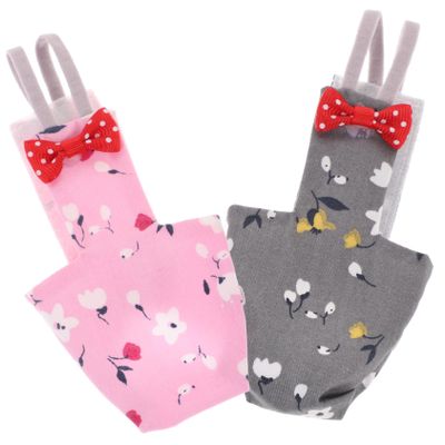 TOYANDONA 2-Pack Washable Bird Diapers for Parrots and Cockatiels