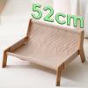 Fzaqwen Cat Scratching Post and Lounge 52x44x29cm, Jute Cushion view 3