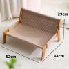 Fzaqwen Cat Scratching Post and Lounge 52x44x29cm, Jute Cushion view 4