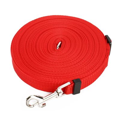 Haofy 32.8 ft Dog Training Belt with Adjustable Clip (Red)