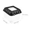 Transparent Black Plastic Reptile Breeding Box with Handle view 4