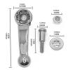 perfeclan Clipper Adjustment Lever for 8504/1919, Metal Replacement Part, Silver view 3