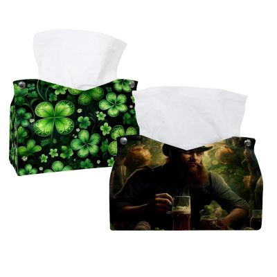 St. Parikh's Day Paper Towel Box, Hotel and Restaurant Tissue Box, 2-Pack