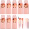 8-Piece Travel Makeup Brush Set with PU Leather Case view 3