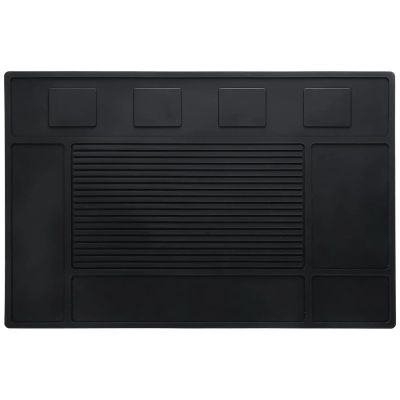 Multi-Purpose PVC Mat with 4 Magnetic Slots, Non-Slip and Easy to Clean, Ideal for Salons