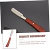 Veemoon Vintage Manual Beard Razor with Wooden Handle view 3
