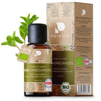 PHINTIN Organic Oregano Oil | 100% Pure | 30 ml