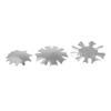 Veemoon 3-Piece Stainless Steel Nail Trimmer Stencils, Silver view 1
