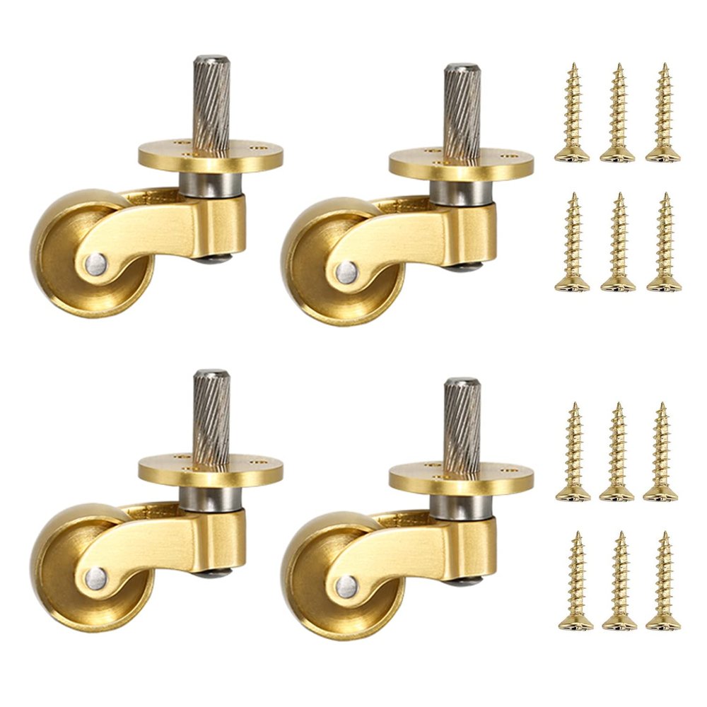 SBZIOJHDR 360° Swivel Furniture Casters, 4-Pack