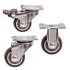 SBZIOJHDR Swivel Casters, Rubber Metal Furniture Wheels, for Strollers and Plant Stands (2 in) view 3