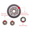 SBZIOJHDR Swivel Casters, Rubber Metal Furniture Wheels, for Strollers and Plant Stands (2 in) view 4