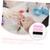Gatuida 4-Piece Plastic Manicure Stands, Non-Slip Nail Display Tools for Nail Art Practice, Random Color view 2