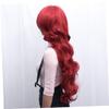 80 cm Red Anime Cosplay Wig with Bangs, Long Wavy Fiber view 2