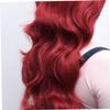 80 cm Red Anime Cosplay Wig with Bangs, Long Wavy Fiber view 3