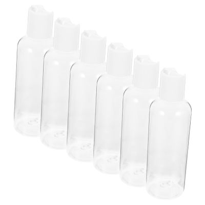 Veemoon 6-Pack 100 ml Travel Bottles, Leakproof Refillable Plastic, Transparent