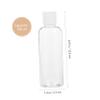 Veemoon 6-Pack 100 ml Travel Bottles, Leakproof Refillable Plastic, Transparent view 3