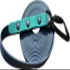 Dog Leash, Waterproof Long/Tracking Line, Petroleum Blue/Hunter Green, Custom Length, Safety Carabiner (3.00 m Without Hand Loop) view 1