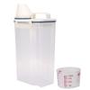 Qcwwy Sealed Pet Food Storage Container for Cats and Dogs, Double-Sealed, Easy to Measure, 2 kg Capacity, PP view 1