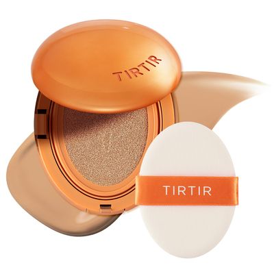 TIRTIR Mini Mask Fit AI Filter Cushion Foundation, AI-Like, Semi-Matte Finish, Up to 72 Hours, Medium to Full Coverage, 0.15 fl oz (1 Count), 27 C Cool Beige
