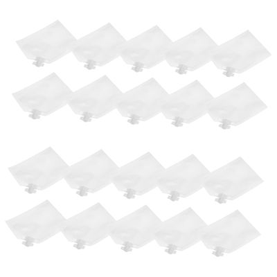 TOPPERFUN Disposable PET Cosmetic Bags with Suction Cups, 20-Pack, 10 ml