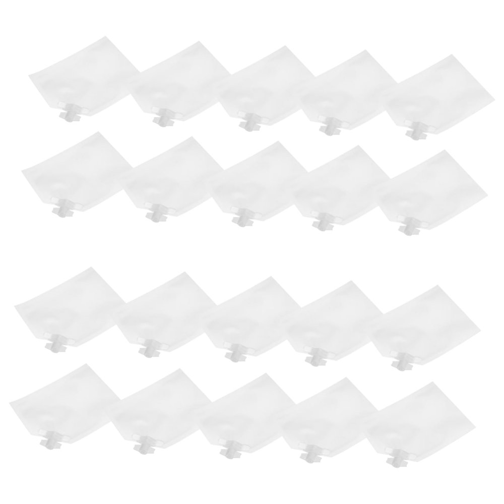 TOPPERFUN Disposable PET Cosmetic Bags with Suction Cups, 20-Pack, 10 ml