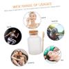 HEALEEP Empty Bottle for Bath Salts and Mask Powder with Wooden Lid, 1 pc view 2
