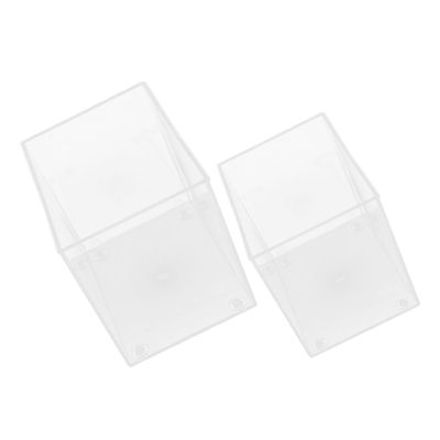 HOMOBABE 2-Piece Aquarium: Mini Desktop Betta Fish Bowl